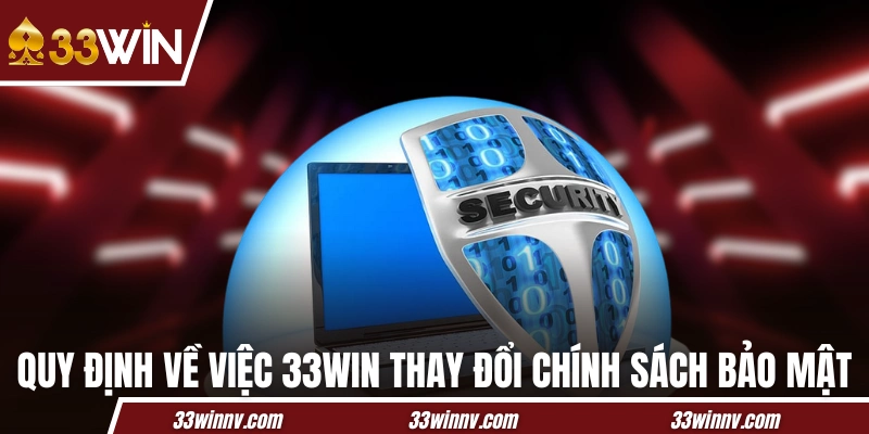 Quy định về việc 33WIN thay đổi chính sách bảo mật 