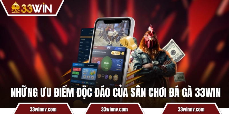 Những ưu điểm độc đáo của sân chơi đá gà 33WIN